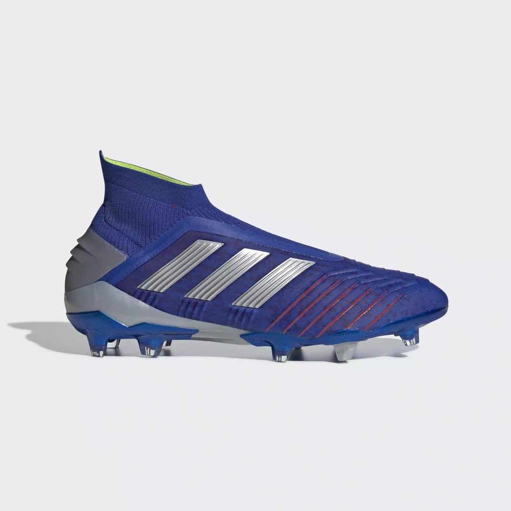 Adidas Predator 19+ Firm Ground Tacos de Futbol Azules Para Hombre (MX-26614)